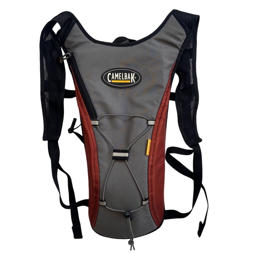 CamelBak Classic Hydration Pack Unisex OS Grey Red Excellent Hiking Cycling
